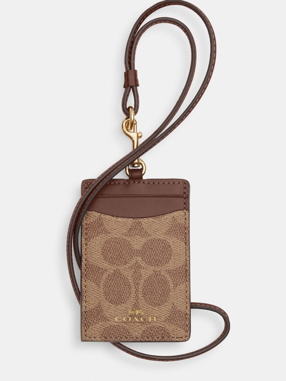 Coach Id Lanyard In Signaure Canvas